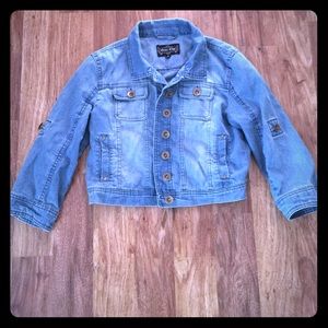 Outer Edge Crop top Jean tops outerwear