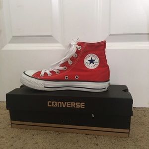 Red Hightop Converse