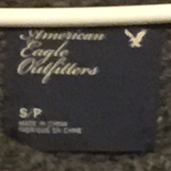 Grey Cable Knit American Eagle Sweater - Picture 3 of 3