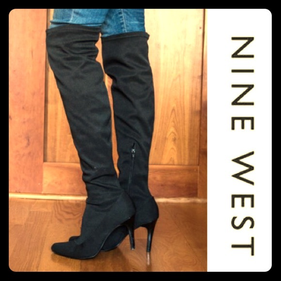 Nine West Over-the-Knee Black Boots Sz 8.5