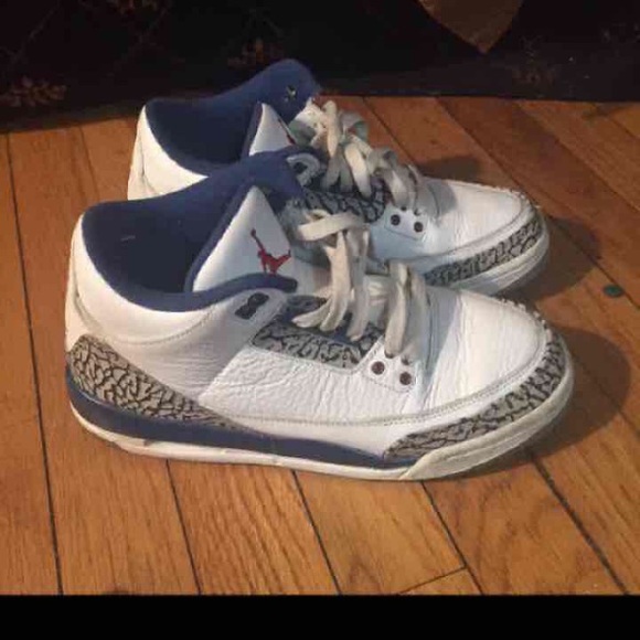 Air Jordan's true blue 3's