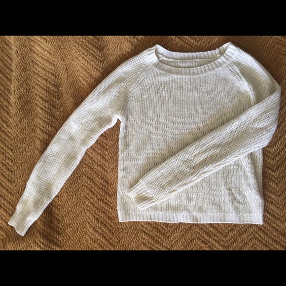 White with Gold Threaded Sweater - Picture 2 of 3