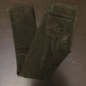 AG Stilt forest green corduroys