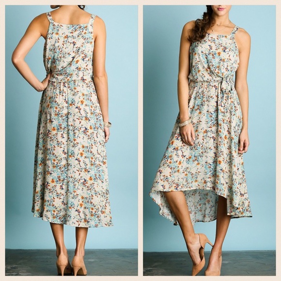 Floral Print Maxi Dress - Picture 3 of 4