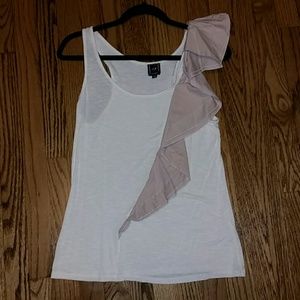 Anthropologie Ruffle tank - M