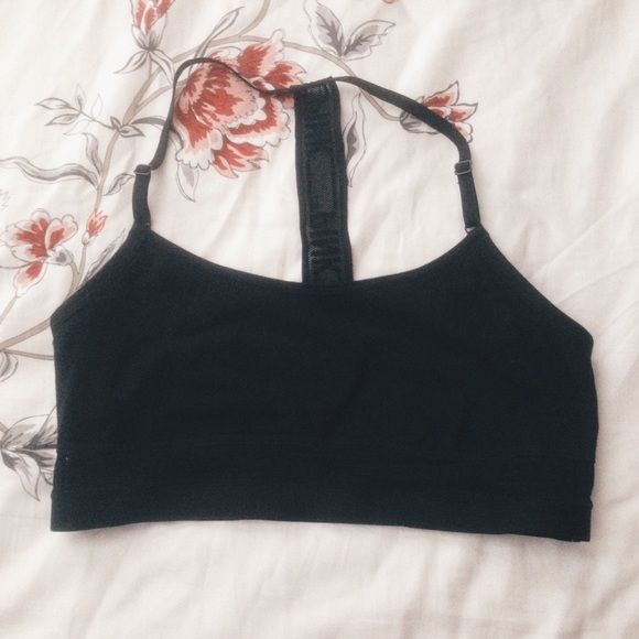 PINK Mesh T-Back Logo Bralette