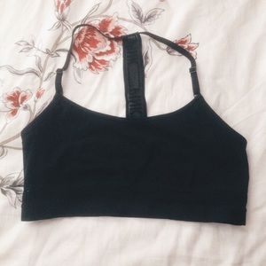 PINK Mesh T-Back Logo Bralette