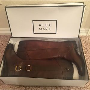 NIB Alex Marie brown riding boots
