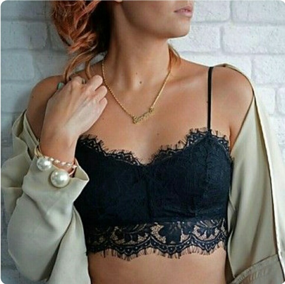 2 for $10 Black Lace Bralette