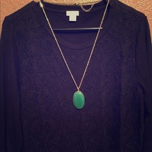 Green pendant necklace
