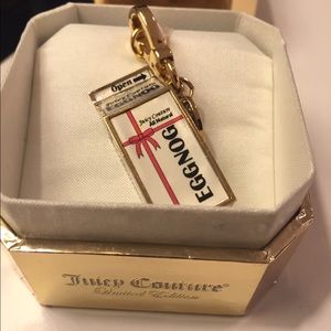 Juicy Couture limited ed eggnog charm