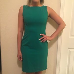 Calvin Klein emerald green cocktail/ work dress
