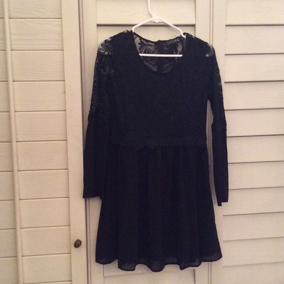 NEW Black Lace Dress Sz L - Picture 4 of 4