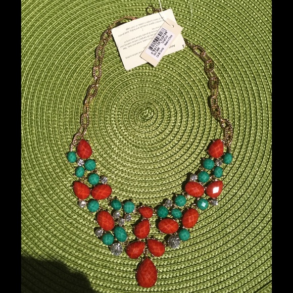 Amrita Singh turquoise and coral Necklace