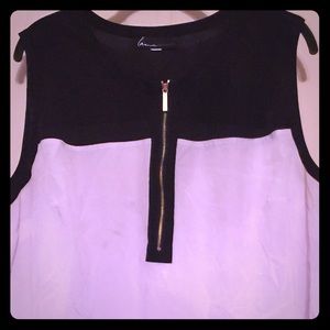Lane Bryant Black & White Blouse
