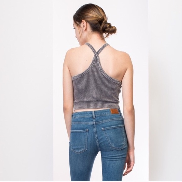 🎉HP 5/1!🎉Dusty Charcoal Ribbed tank💥LAST ONE!! - Picture 4 of 4