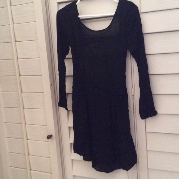 NEW Black Boho Dress Sz M - Picture 4 of 4