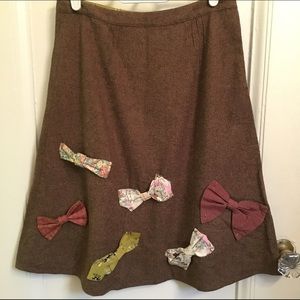 Elevenses for Anthropologie ribbons skirt
