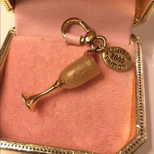 Juicy Couture limited Ed champagne flute charm