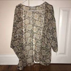AEO floral print kimono
