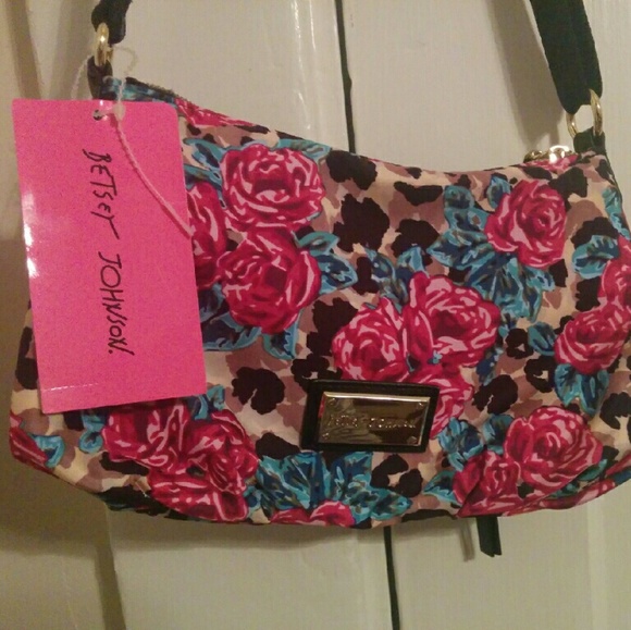 Betsey Johnson floral cross-body purse