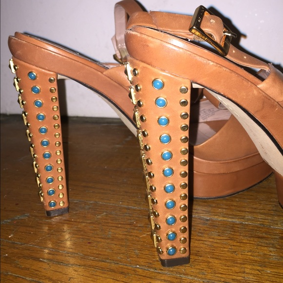 Vince Camuto Studded Platform Heels - Picture 2 of 4