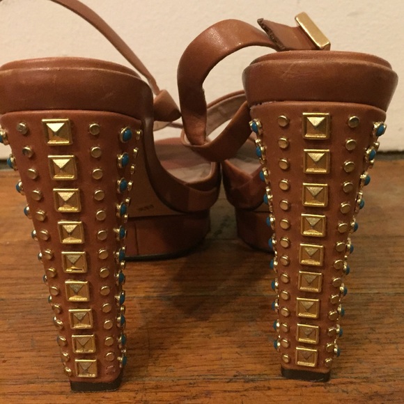 Vince Camuto Studded Platform Heels - Picture 3 of 4