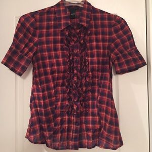 Plaid blouse