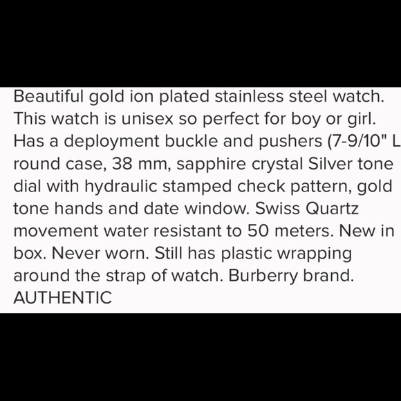 BN Burberry watch!!! main image 4