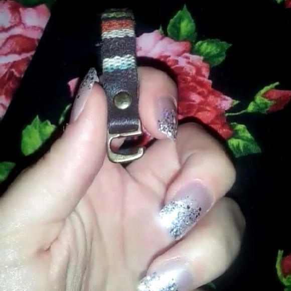 Tribal leather chocker necklace