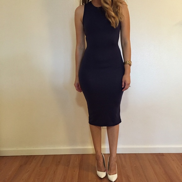 Dresses & Skirts - Navy Sleeveless Midi Dress (LAST SMALL!)