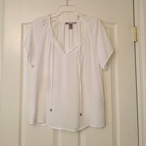 Peasant sheer top
