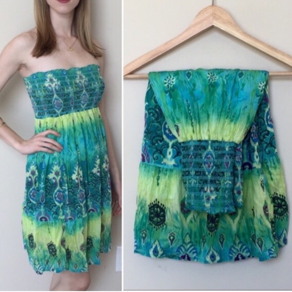 ❌SOLD❌Paisley Indian Design Summer Dress - Picture 2 of 4