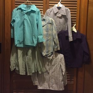 Six 3T Little Boys Dress Shirts