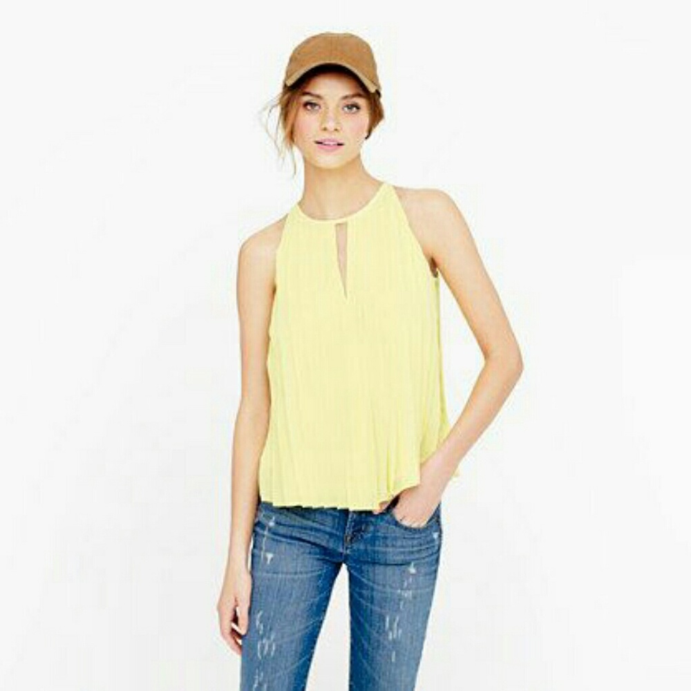 JCREW Pleated Top