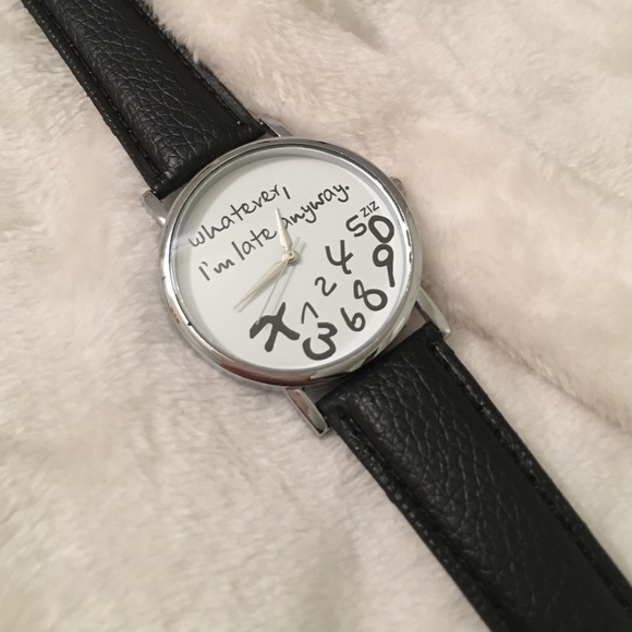 Whatever I'm Late Anyway Watch Black