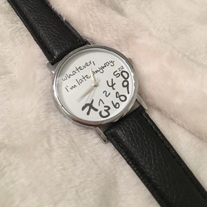 Whatever I'm Late Anyway Watch Black