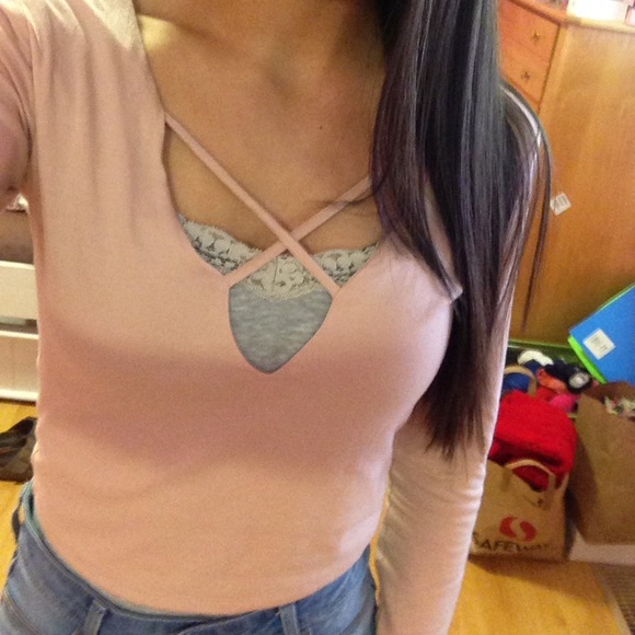 Dusty rose crop top