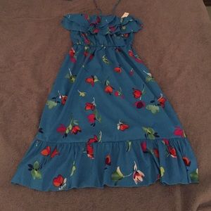 Old Navy Blue dress with floral prints