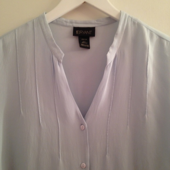 Lane Bryant Long Sleeve Silk Blouse - Picture 3 of 4