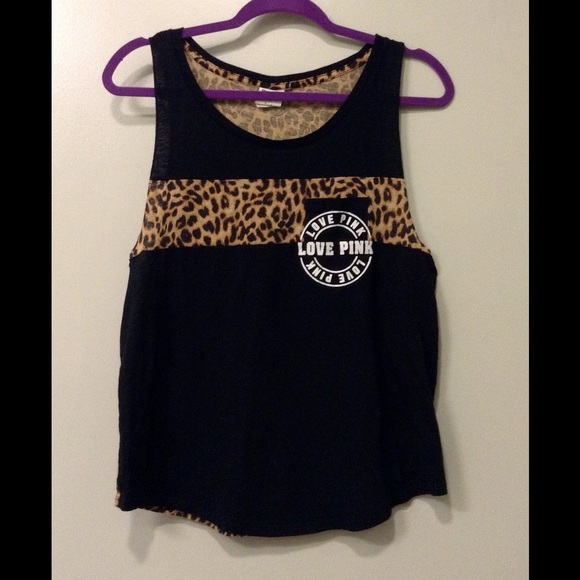 PINK leopard print top