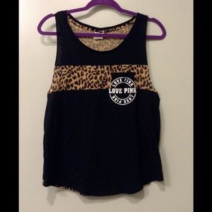 PINK leopard print top