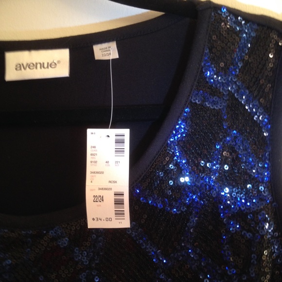 NWT Avenue Sequin Tank Top - Picture 4 of 4