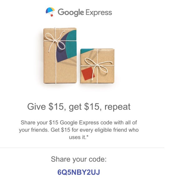Free 15$ Google Express Credit - Picture 1 of 1