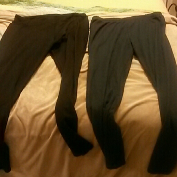 2 pairs of Faded Glory fleece lined leggings