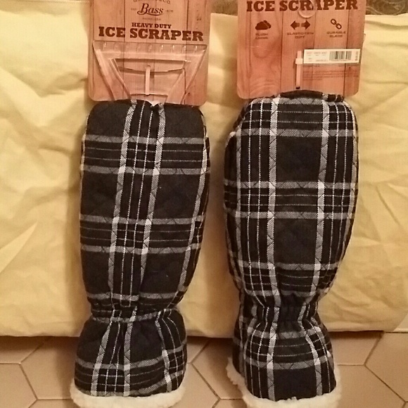 2 ice scrapper mitts from Bass. For the winter ice