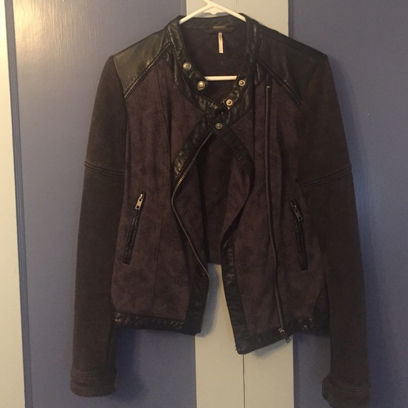 💜Flash Sale💜Free people mixed media leather