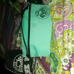 Pink fanny pack and koozie