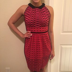 M Missono pink red and black perfect dress!