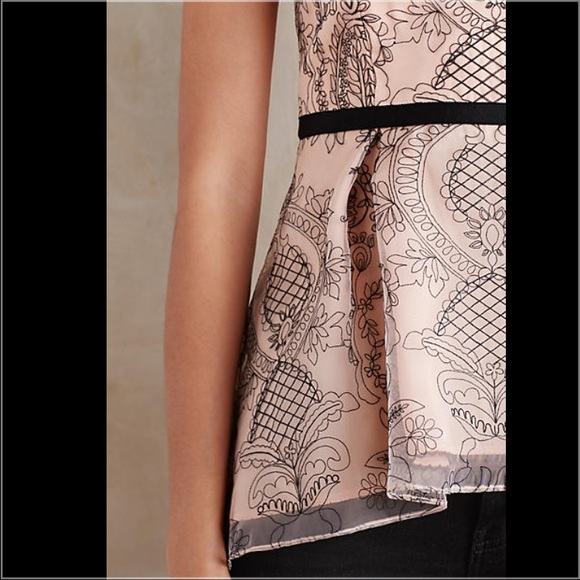 SALE! Anthropologie Miette Peplum Top - Picture 3 of 3